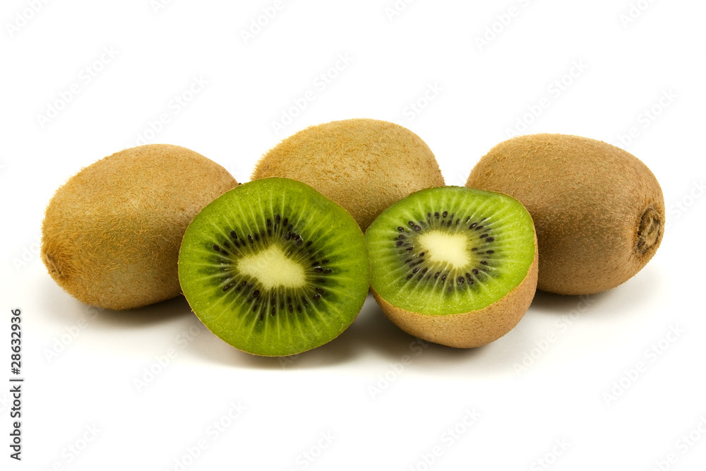 fresh kiwi fruits isolated on white background fresh kiwi fruits isolated on white background