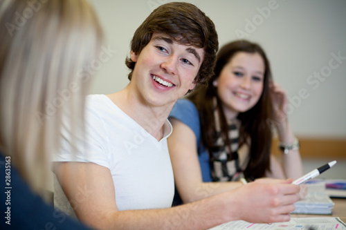Obraz na plátně junger attraktiver dynamischer Student