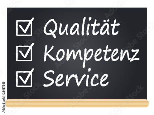 Qualität, Kompetenz, Service