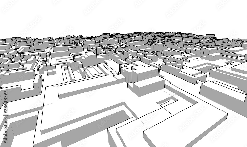 Obraz premium monotone geometry