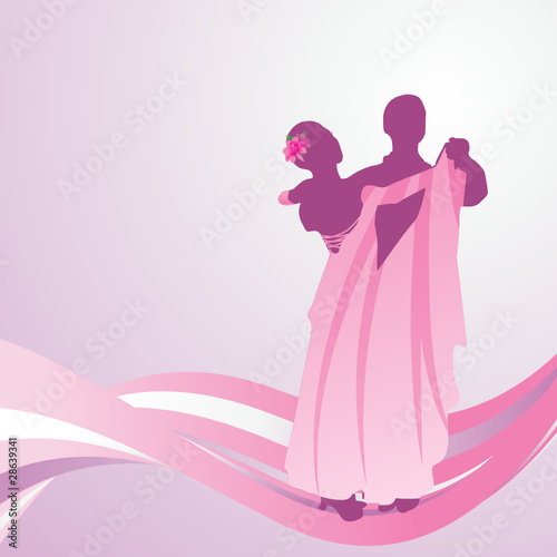 ballet dancers vector pink image