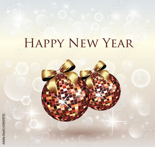 Shiny New Year Celebration Card - Background