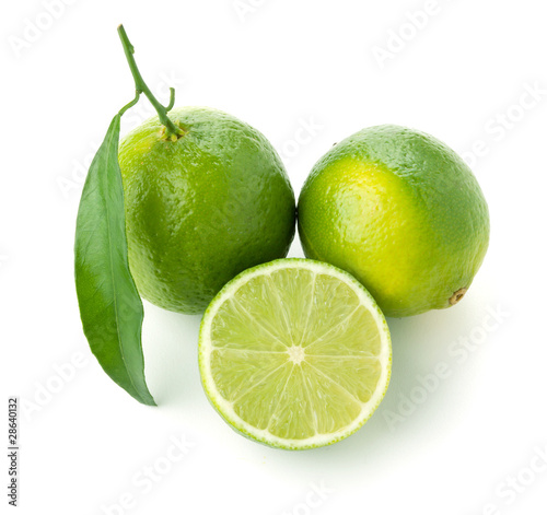 Three ripe limes
