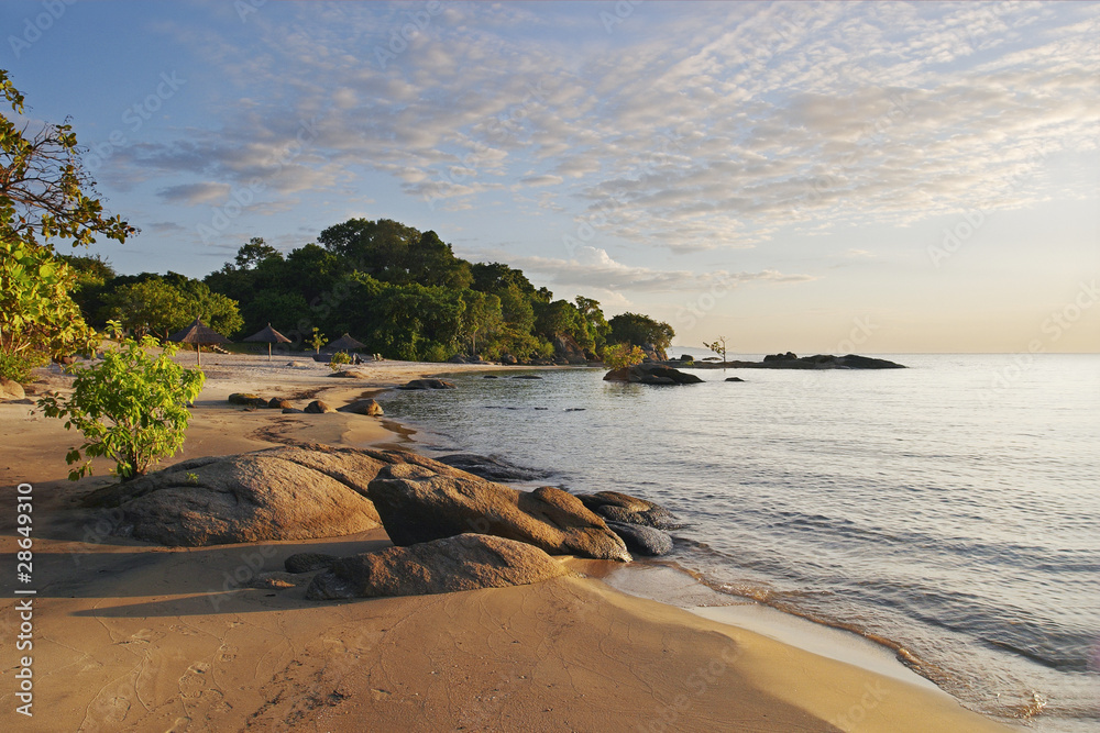 Fototapeta premium Makuzi Beach Malawi, wczesny poranek