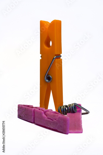 two clothespin