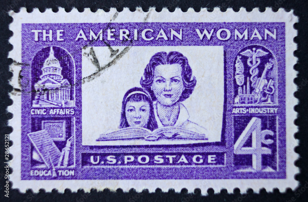 Postage stamp  USA circa 1960
