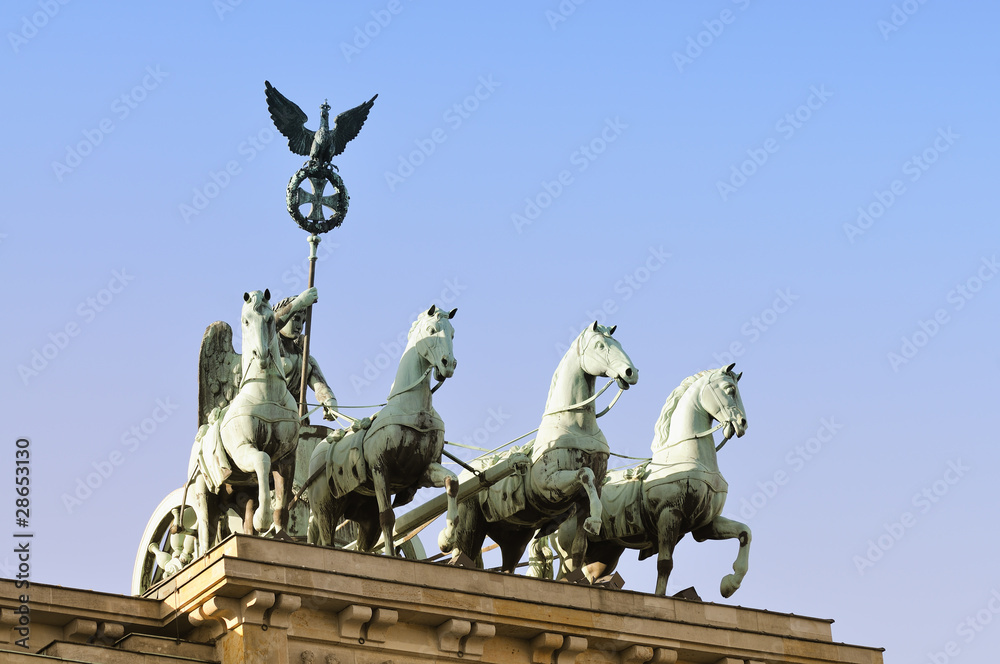 Obraz premium Brandenburger Tor, Quadriga