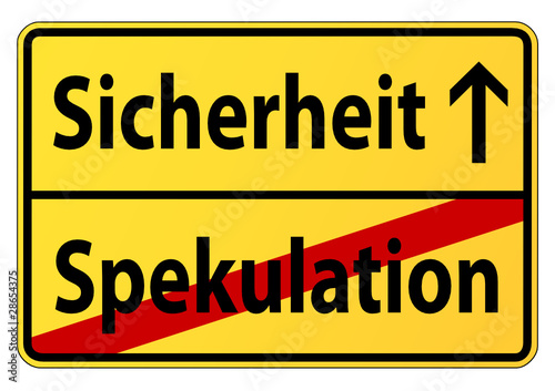 Spekulation vs. Sicherheit