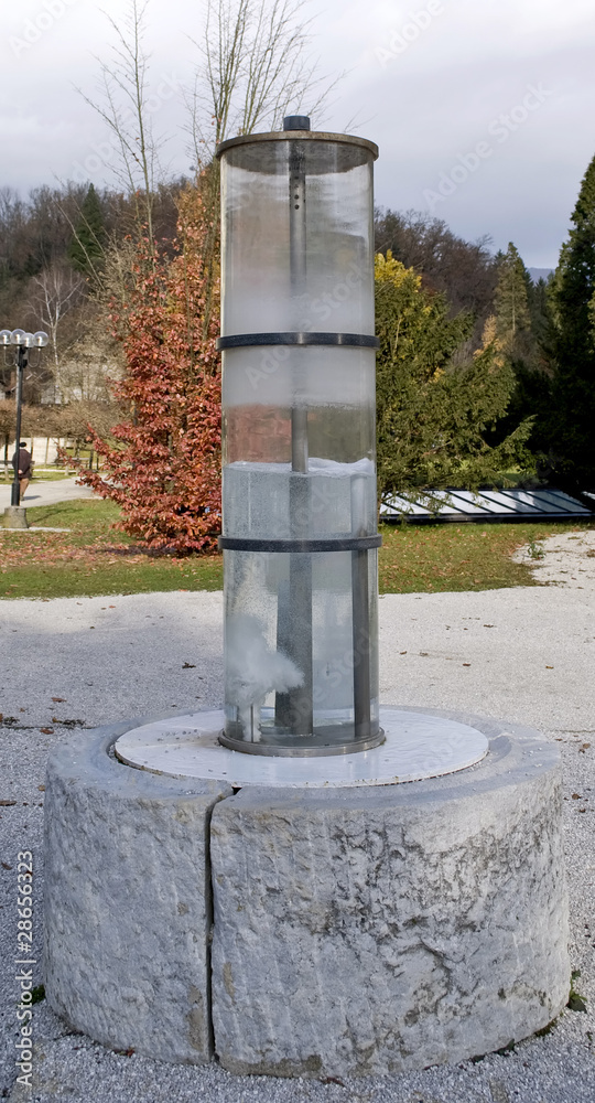 Mineral water spring, fountain in the park Mineral water spring, fountain in the park