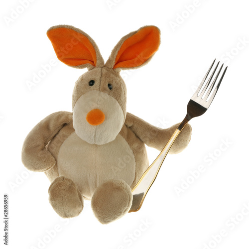 Fotografia Hare with a fork