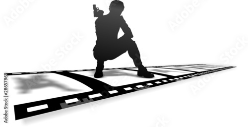 Filmstreifen Action
