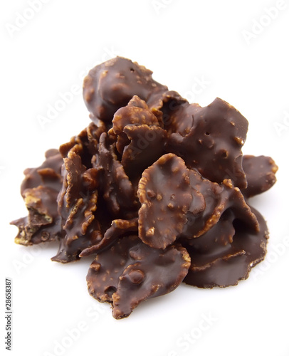 Flakes in chocolate