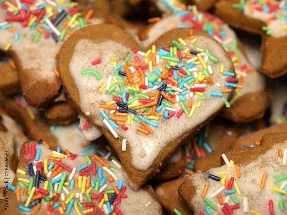 Homemade gingerbreads baked during Christmas Homemade gingerbreads baked during Christmas