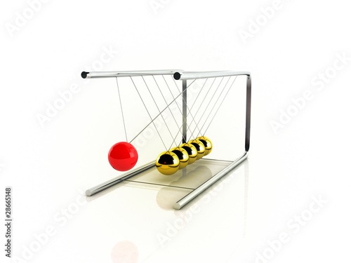 Newton's Cradle - Pendel and perpetual motion photo