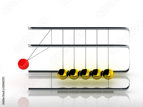 Newton's Cradle - Pendel and perpetual motion