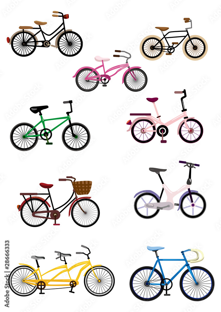 cartoon bicycle cartoon bicycle
