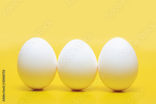 Three Hen's Eggs