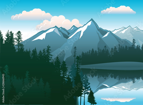 mountains landscape