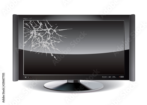 ecran plasma casse