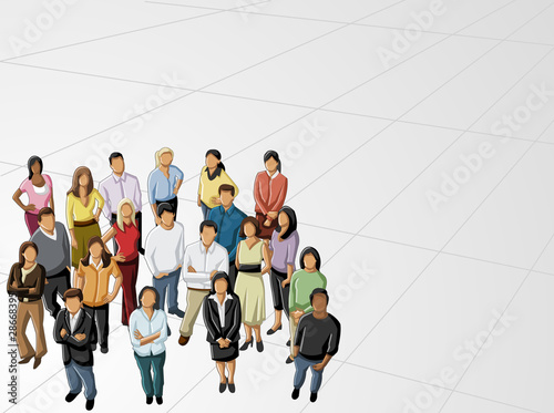 Group of business and office people