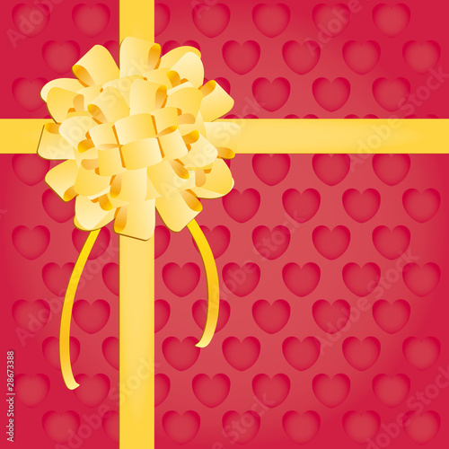 Bow gift present vector illustation