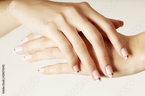 Beautiful hands with beautiful nails