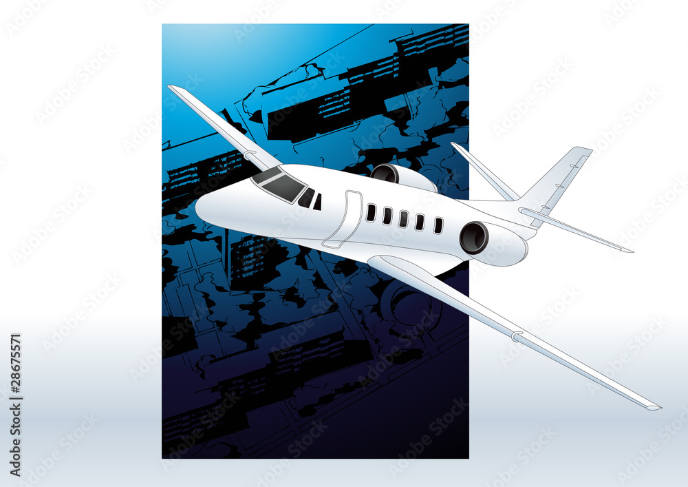 Plane. Vector illustration.