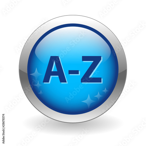 A-Z Web Button (dictionary search index directory go find now)