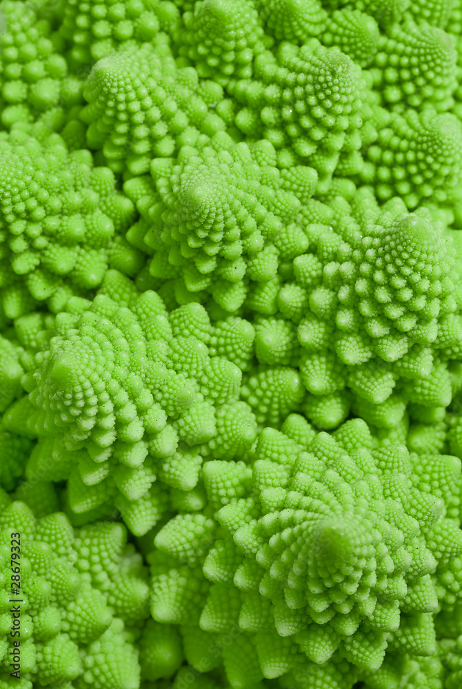 Macro photo of fresh Romanesco Macro photo of fresh Romanesco