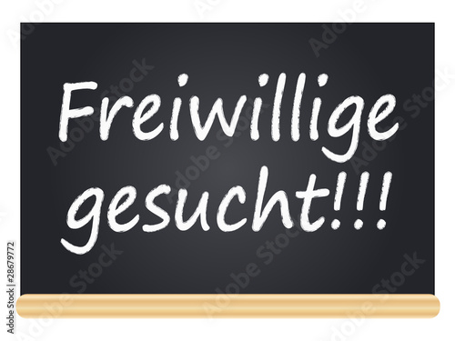 Freiwillige gesucht!