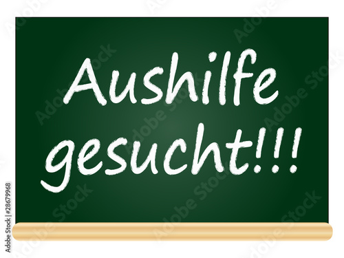 Aushilfe gesucht!