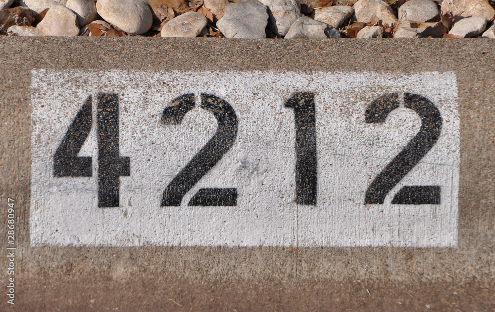 Hausnummer StockFoto Adobe Stock