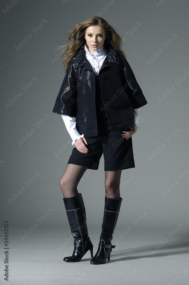 Portrait of a styled professional model Portrait of a styled professional model