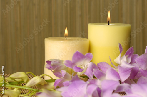 Candles and Orchids