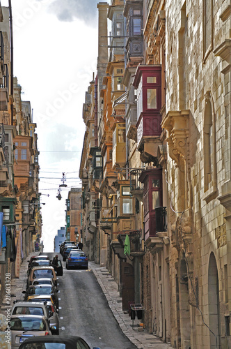 Une rue de La Valette - Malte