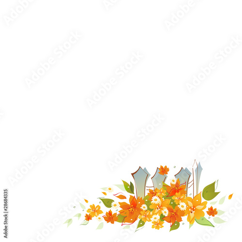 Floral greeting card