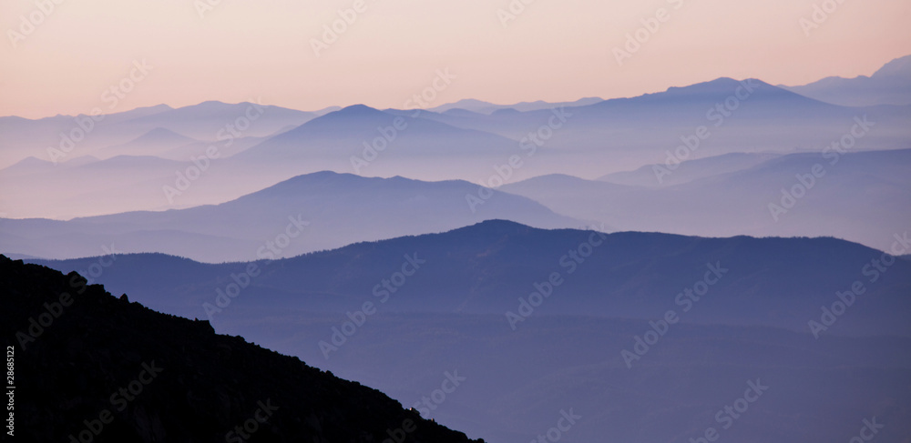 Mountains silhouette