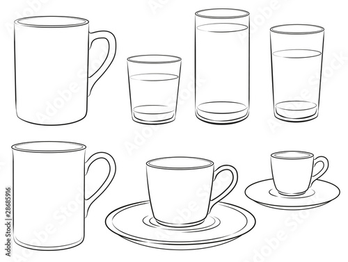 Tasse, Trinkglas
