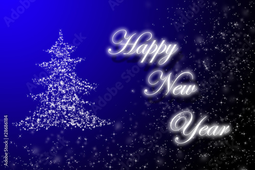 blue background, new year.