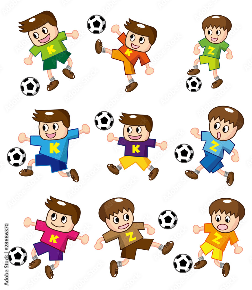 cartoon soccer icon