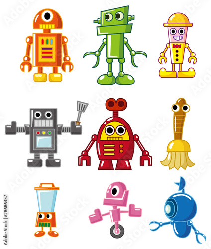cartoon robot