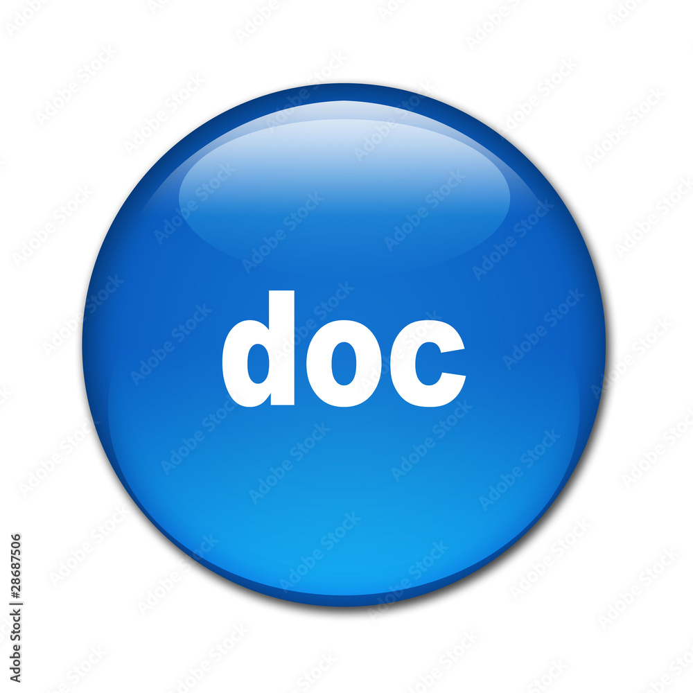 Boton brillante texto doc Boton brillante texto doc