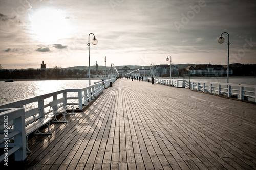 wooden pier photo
