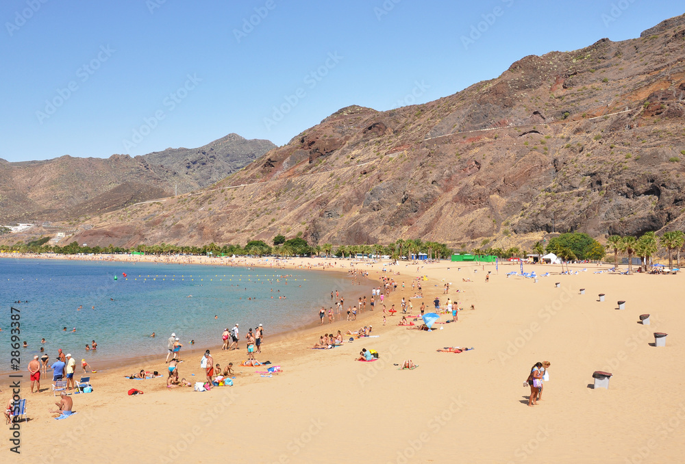 Teresitas beach. Tenerife island, Canaries ..