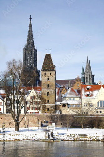 Ulm im Winter Old Town.
