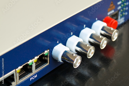 fiber optic video converter with optical FC connectors photo