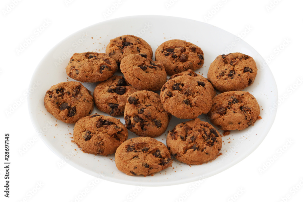 chocolate cookies on a plate