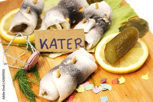 Canvas Print Katerfrühstück