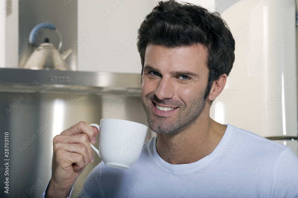 man drinking coffee man drinking coffee