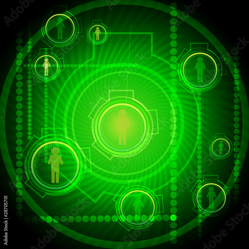 abstract networking card